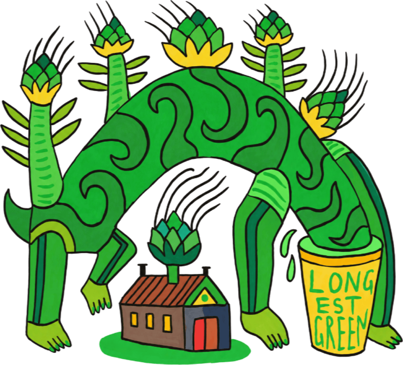 Longest Green can artwork